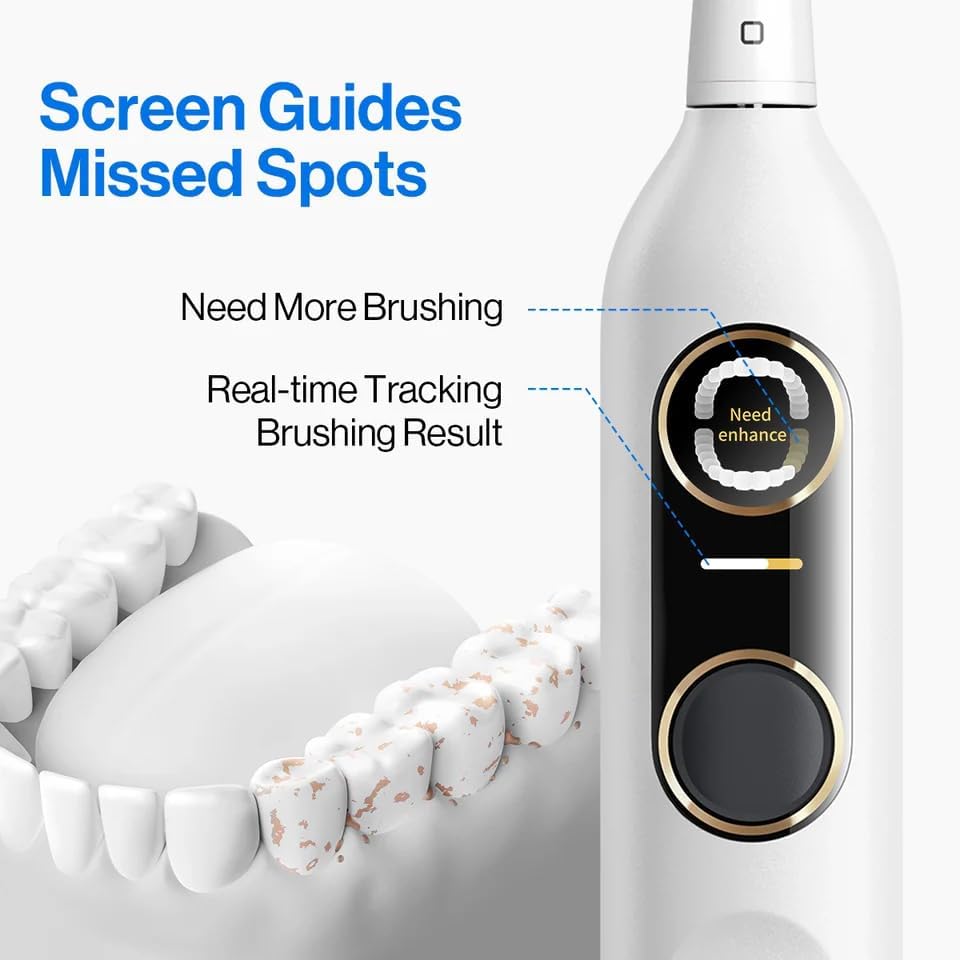 Usmile Y10 PRO toothbrush replacement brush heads showing the high-density bristles configuration.