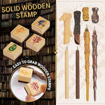Hogwarts house stamps and ink pads for stationery set