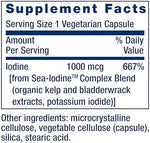 Life Extension Sea-Iodine bottle with seaweed illustration