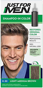 Just For Men Light Medium Brown shade number 3 packaging details