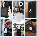 RARVSHD smart tag showing the user replaceable coin cell battery compartment layout