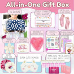 Complete tween menstruation starter kit with pads liners and feminine wipes