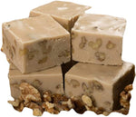Artisan chocolate walnut fudge showing rich texture and premium nuts