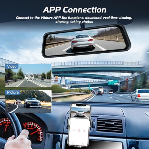 Dashboard camera night vision recording display