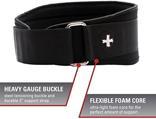Harbinger Weightlifting Belt with Flexible Ultra-Light Foam Core, 5-Inch - Image 4