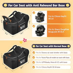 Yorepek travel bag showing anti-rebound bar base compatibility
