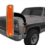Parts N Go classic square body pickup side marker lights back housing detail