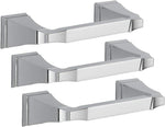 Delta Brilliance stainless finish toilet paper holder close up