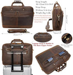 Masa Kawa executive leather business attache case opened wide demonstrating internal organizational compartments