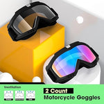 Dizywiee ATV goggles showing clear and tinted lens options