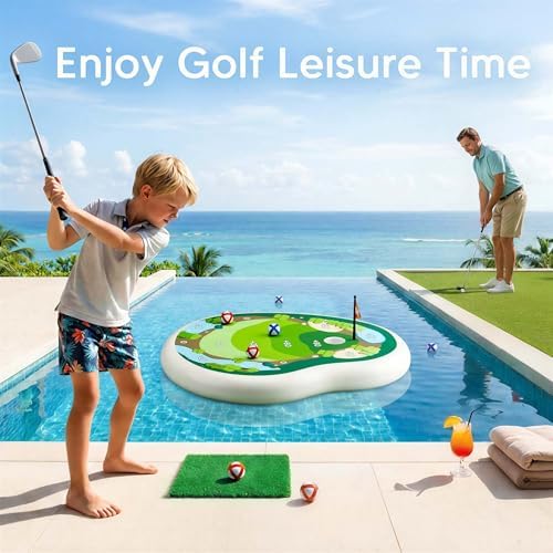 Full contents of the Funscape inflatable golf pool game box