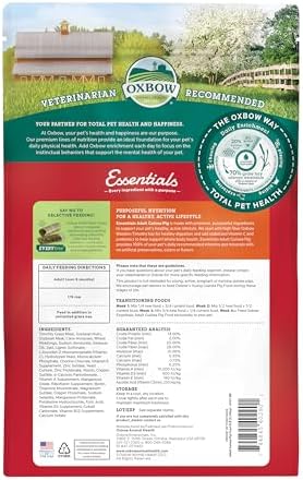 Oxbow Essentials small animal pet food pellets close up shot