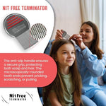 Stainless steel louse and nit comb for chemical free hair care