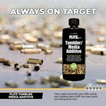 Back label of Flitz media additive showing instructions and safety information