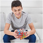 Adult solving the Rubiks Perplexus Fusion mind game puzzle