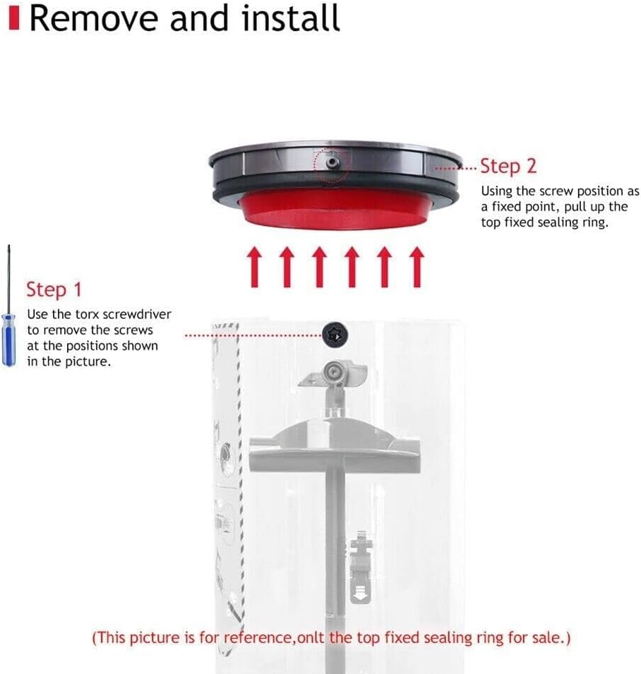Included T8 Torx screwdriver tool for quick vacuum cleaner repair and ring installation