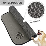 Sinland pet feeding mat anti-skid rubber backing