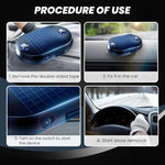 Electromagnetic wave anti freezing device placed near the windshield for winter vehicle protection