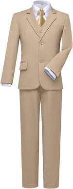 Visaccy Boys Formal Suit Slim Fit Tuxedo Suits for Kids Ring Bearer Outfit - Image 13