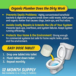 One year supply of monthly septic tank treatment tablets made in USA