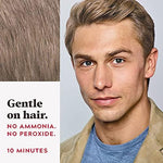 Back packaging labels of Just For Men A-15 shade indicating the ammonia-free ingredient profile and demi-permanent benefits.