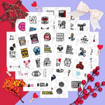 BulbaCraft fitness decal designs variety pack