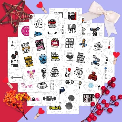 BulbaCraft fitness decal designs variety pack