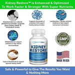 Kidney Restore natural cellular health formula for toxin elimination and phosphorus balance.