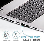 Removing the black anti tamper shield from a docking station using the key