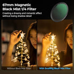Detailed view of the 67mm threaded adapter ring for SmallRig magnetic filters.