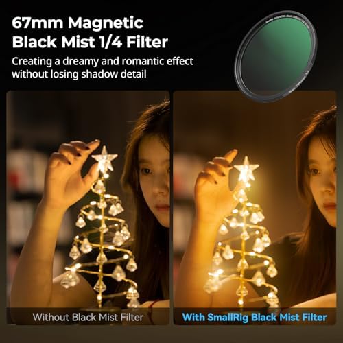 Detailed view of the 67mm threaded adapter ring for SmallRig magnetic filters.