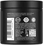 Back label of Terra Elmnt Glutathione supplement showing dosage instructions