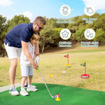Liberry kids golf set accessories including holes and flags