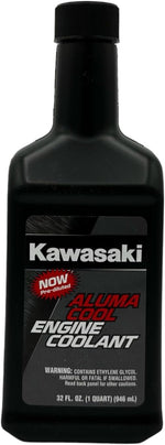 Kawasaki Aluma Cool Engine Coolant bottle front view showing genuine OEM label.