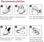 Invisible shoe lifts placed inside a high-top sneaker for discrete height