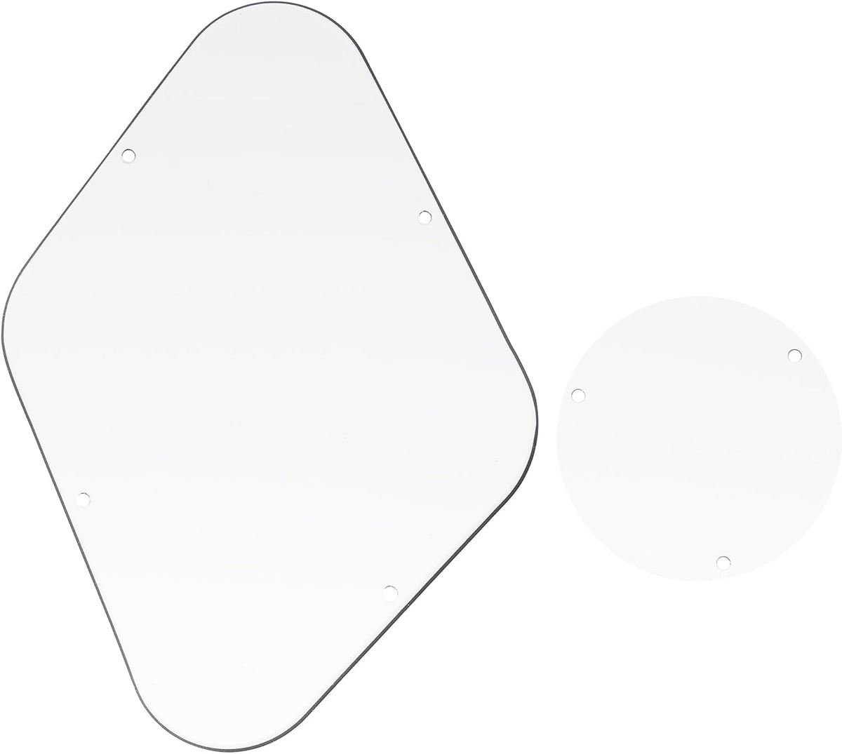 Musiclily 3-ply white guitar backplate for USA Les Paul