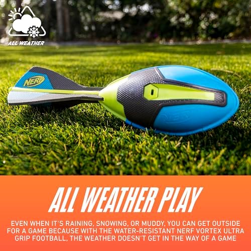 Nerf Vortex foam football built in air holes that create the roaring sound