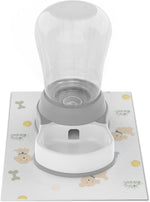STALTWO automatic pet fountain alternative side view in grey color