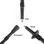 Cline trekking pole multi-section folding structure