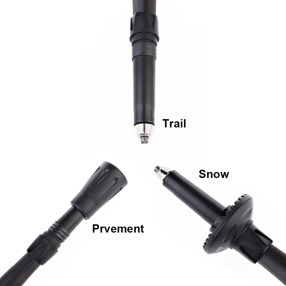 Cline trekking pole multi-section folding structure