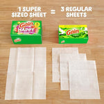 USA imported Gain dryer sheets packaging side panel information