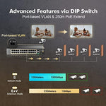 MokerLink professional network switch with standard accessories included in the box
