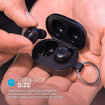 JLab JBuds Mini ultra-compact charging case with built-in lanyard
