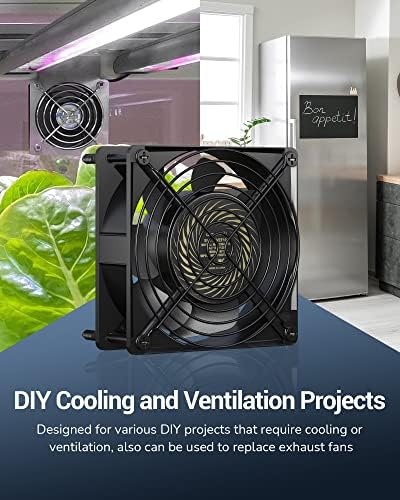 Dewenwils professional cooling fan kit setup for refrigerator and generator ventilation
