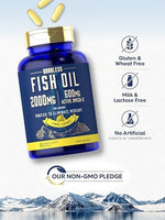 Carlyle fish oil purified mercury free wellness supplement bottle