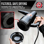 Adam's Polishes Mini Air Cannon touch free vehicle drying method application