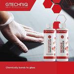 Gtechniq G1 rain repellent bottle demonstrating premium nanotechnology surface application.