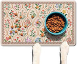 Ideasonna pet cat food feeding mat on floor