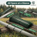 OUPENG 8 inch self locking cable ties wire management application