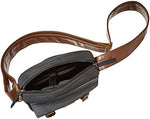 Caseable premium imported canvas Kindle carrier bag highlighting bronze buckle details